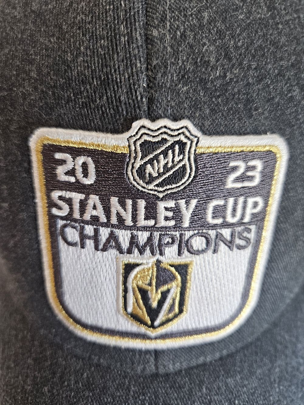 NHL Stanley Cup Champions 2023 Black Patch Hat